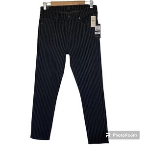 NWT Anthro Citizens of Humanity Rocket Crop Hi-Rise Skinny Jeans, Pinstripe, 29